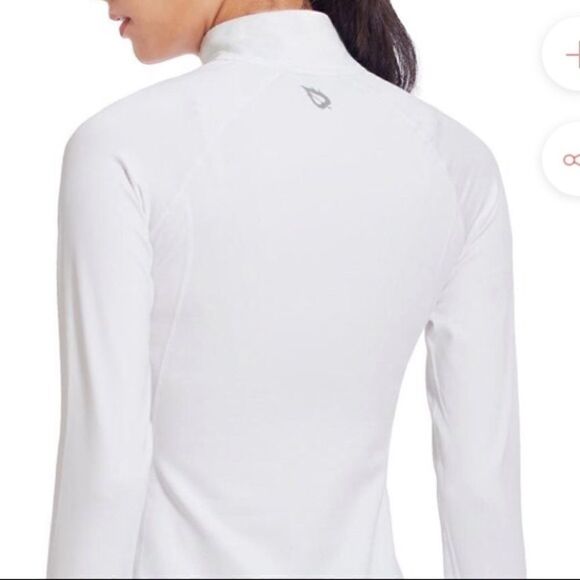 BALEAF FLEECE ATHLETIC QUARTER ZIP COMPRESSION LONG SLEEVED SHIRT JACKET - Picture 9 of 14